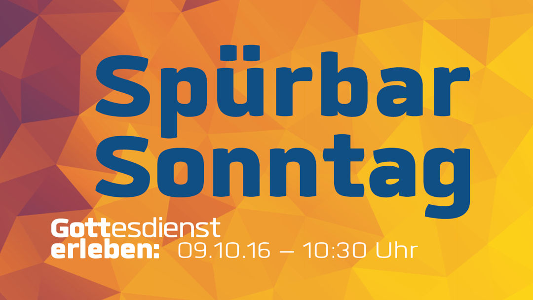 Flyer - Spürbar Sonntag